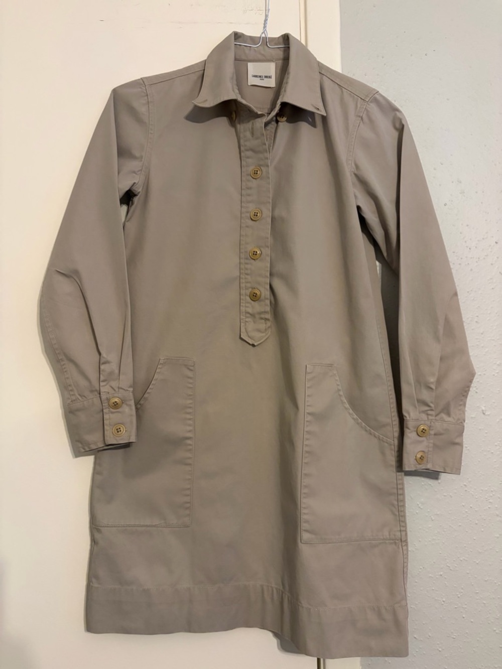 Laurence Dacade Beige Tunic Label Detail